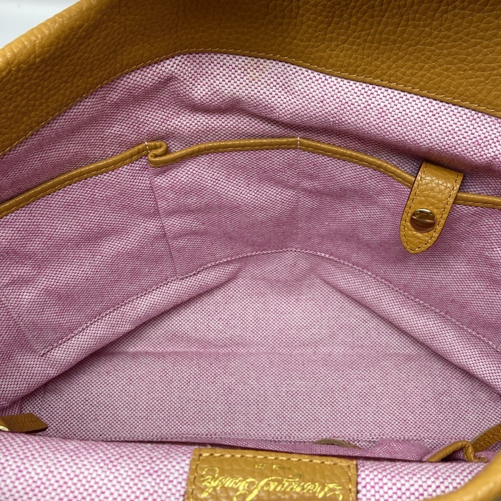 NWOT Dooney and Bourke Mustard Leather Hobo Bag with Coin Purse & Dust Bag - Picture 7 of 10